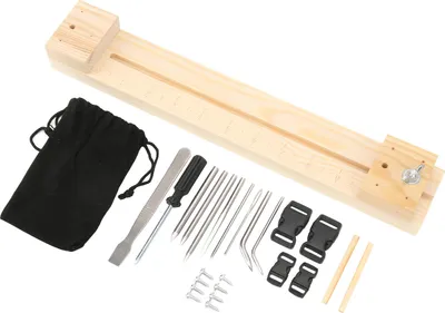 Obrázok produktu pre Tkanie drevený rám paracord oceľová ihla kombinácia DIY náramok nástroj