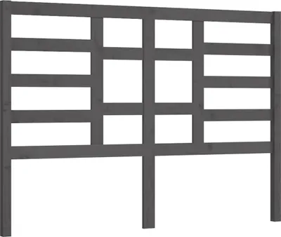 Obrázek produktu pro vidaXL Čelo postele Grey 146x4x104 cm Masivní borovicové dřevo