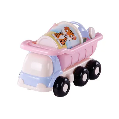 Produktbild von Cavallino Strand KiepWagen mit Eimer Set Pink, 5dlg.