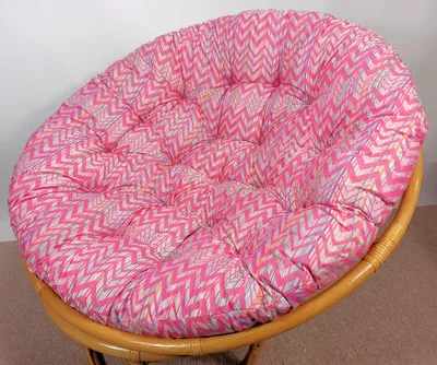 Produktbild von Rattani - Polster , Kissen , Auflage , Ersatzpolster für Rattan Papasansessel , Stoff California Dream Santana 40 , D 120 cm ,  EU .