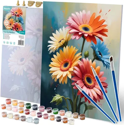 Produktbild von Malen nach Zahlen 40x50 cm Massido Flowers