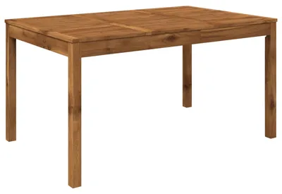 Zdjęcie produktu dla Stół ogrodowy, naturalny wygląd, wymiary 147 x 88,5 x 75 cm, wykonany z litego drewna akacji