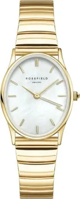 Zdjęcie produktu dla Rosefield Damenuhr Rosefield Oval Perle Gold Rosefield-OVWGSG-OV16