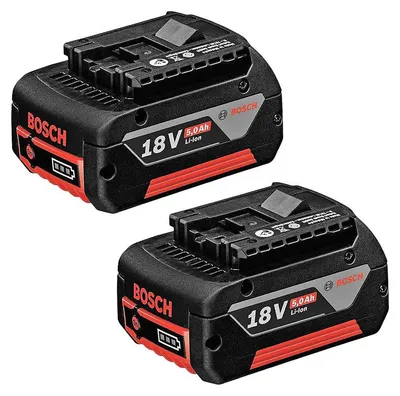 Image de Lot de 2 batteries 5Ah 18V BOSCH Professional 1600A002U5