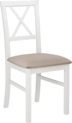 Image de Chaise de salle à manger FRATONIA 5 - blanc / beige