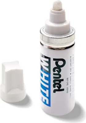 Produktbild von Pentel - Filzstift 100W rund 4mm weiß