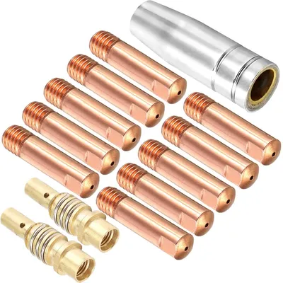 Obrázok produktu pre Sada MIG kontaktových hrotov a trysiek, 1,0 mm, závit M6, 13 kusov