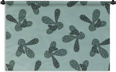 Produktbild von MuchoWow® Wandteppich Wandbehang Sommer - Kakteen - Pastell 60x40 cm Tapisserie Dekoration Wandtuch - Wanddekorationen