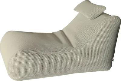 Produktbild von Pouf Abuli, Mehrzwecksessel, Sitzsack, Hockerhocker, Italy, 70x120 h65 cm, Beige
