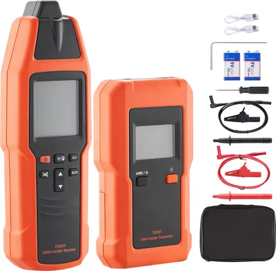 Immagine prodotto di SucceBuy localizzatore di cavi, localizzatore di cavi, range di tensione 12-600 V, localizzatore di circuiti e interruzioni di linea, range fino a 2 km per linee sotterranee, recinzioni elettriche e cavi nascosti