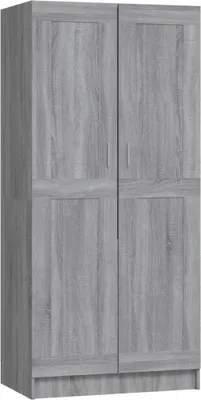 Obrázek produktu pro vidaXL Šatní skříň Grey Sonoma 82,5x51,5x180 cm výrobek ze dřeva