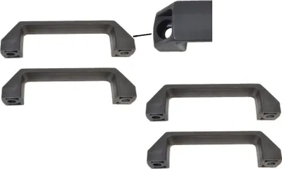 Produktbild von 4 Stück Handgriff / Rangiergriff Kunststoff schwarz