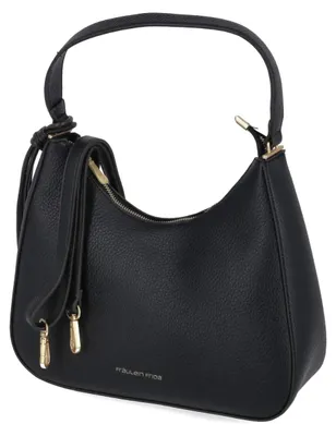 Productafbeelding van Fräulein Frida dames handtas model hobo, zwart, synthetisch materiaal. Maat: One Size (één maat)