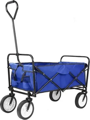 Obrázok produktu pre Famanu Bollerwagen, 70 kg, modrá farba, skladací, robustný