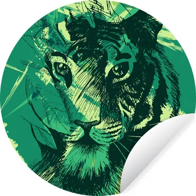 Produktbild von MuchoWow® - Tapetenkreis - Wandbild rund - Schlafzimmerdekoration - Wanddeko - runde Tapete - Kunst für zu Hause