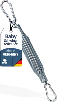Produktbild von Schwingfeder Set für die Federwiege Baby und Baby Hängematte,  Germany, Speziell für die Baby Federwiege inkl. 2 Karabiner