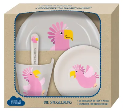 Produktbild von Freche Rasselbande - Geschirr Geschenkset Kakadu