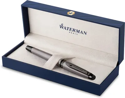 Produktbild von WATERMAN Füllfederhalter Expert Metallic Silver SE M Blau Geschenkbox