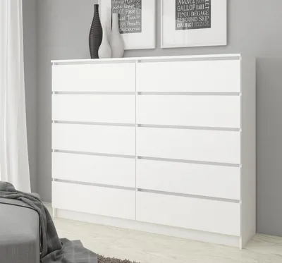 Produktbild von AKORD Furniture Factory KOM-140SZ10-ART, Eiche, 10 Schublade(n), Matt, 16 mm, 60 cm, 400 mm
