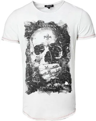 Produktbild von Brandneu Designer T-Shirt CARISMA in Weiß mit Strass CRM4575 L