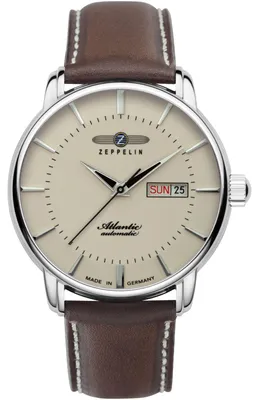 Produktbild von ZEPPELIN 8466-5 Uhr Herrenuhr Lederarmband Datum braun