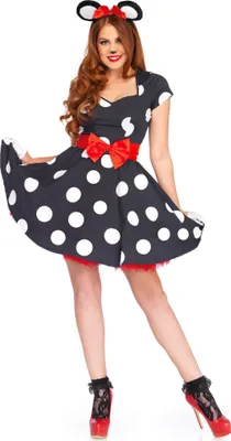 Produktbild von Rockabilly Maus Kostüm Kleid - Fasching Karneval Größe: S-M