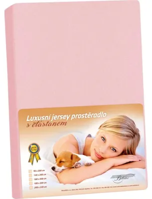 Obrázek produktu pro Jersey LUX - 200x220 cm - Růžová