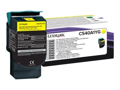 Zdjęcie produktu dla Lexmark C540A1YG, 1000 stron(y), Żółty, 1 szt.
