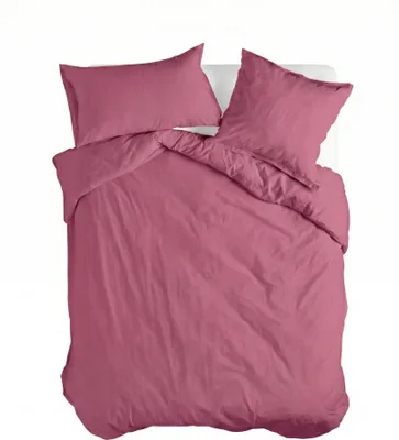 Produktbild von Basic Bettbezug Magenta 240 x 220 cm 100% Baumwolle Hergestellt in Europa