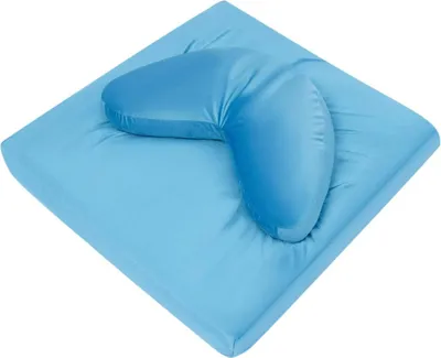 Produktbild von Meditationskissen-Set, Herz- und Quadratformen, langlebige Materialien, Blau