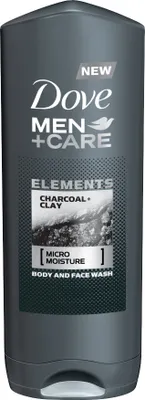 Produktbild von Dove Duschgel Charcoal-Clay 400 ml Hydratation Körper & Gesicht
