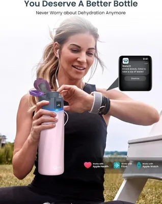 Produktbild von WaterH Boost Smarte Trinkflasche 710ml Pink