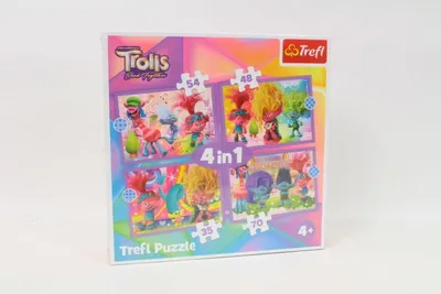 Zdjęcie produktu dla Trefl Trolls Adventures of colorful, 54 szt., Kreskówki, 4 lat(a)