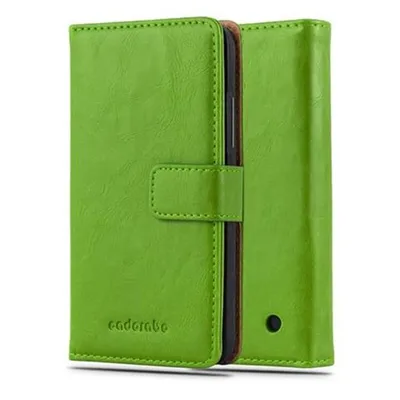 Obrázek produktu pro Cadorabo pouzdro pro Nokia Lumia 640 Protective Case in Green Kryt na mobilní telefon Pouzdro typu kniha Pouzdro Luxury