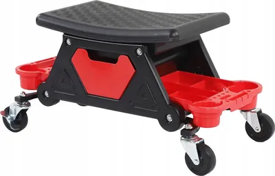 Zdjęcie produktu dla ELMAX | taboret warsztatowy, 680x370x375mm, 135kg, taboret na kółkach, warsztatowy taboret montażowy na kółkach, taboret warsztatowy
