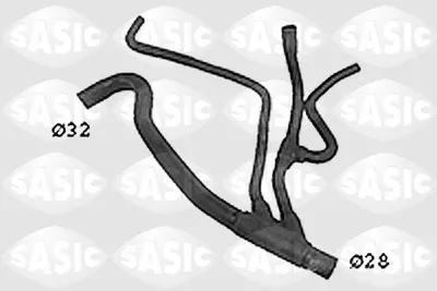 Produktbild von SASIC Kühlerschlauch Wasserschlauch für RENAULT Scénic I (JA0/1, FA0) SWH4330