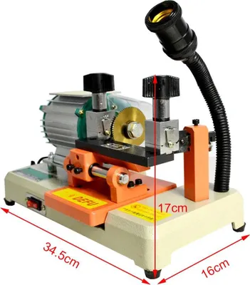 Produktbild von Horizontale Schlüsselkopiermaschine - Elektrische Schlüsselschneidemaschine - Gusseisen - EU‑Stecker -  - 34,5×16×17 cm - Weiß