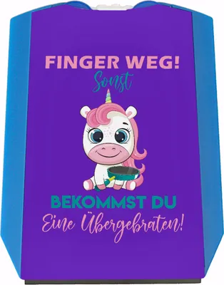 Produktbild von Finger weg Einhorn Parkscheibe Sonst bekommst du eine Übergebraten