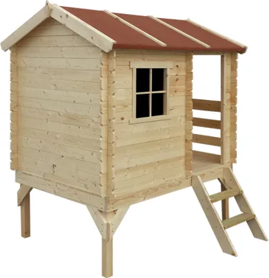 Immagine prodotto di Casetta in legno con scivolo - L146xL182xH205 cm/1,1m2 - Casetta da giardino per bambini - TIMBELA M501C