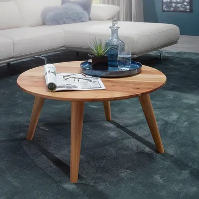 Produktbild von Couchtisch >BOHA< in Akazie, Massivholz - 40x75cm (HxD)