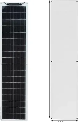 Obrázok produktu pre Flexibilná solárna súprava, vysoká účinnosť, ľahká konštrukcia, 50 W solárny panel W