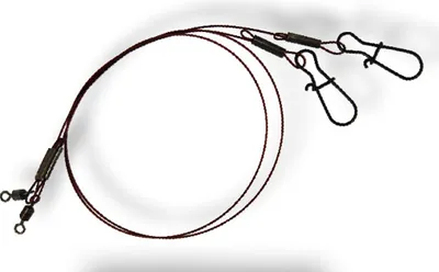 Produktbild von Spro Pike Fighter Stahlvorfach 7x7 mit Wirbel und Snap 50 cm 30 lbs