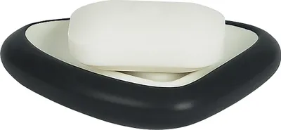 Produktbild von Spirella 7610583105431, Schwarz, Weiß, Keramik, Dreieck, Freistehend, 150 mm, 105 mm
