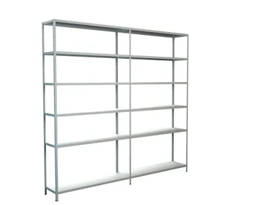 Produktbild von Steck-Grund-/ u 1 Anbauregal, 12 Böden, 2300x2400x350, weiß