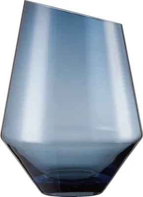Produktbild von Zwiesel 2 Stück a 1 Stck. VASE/WINDLICHT DIAMONDS H 277 MM BLAU KLAR (KT1) 122217 + Geschenk handmade