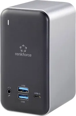 Produktbild von Renkforce USB-C® Dockingstation RF-DKS-650 Passend für Marke Dockingstations: Universal inkl. Ladefunktion