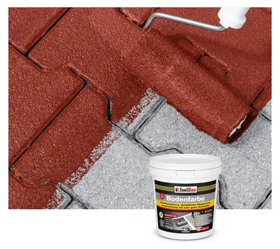 Produktbild von Isolbau Bodenfarbe Rustikalrot 1,5 kg Betonfarbe Bodenbeschichtung wasserfest