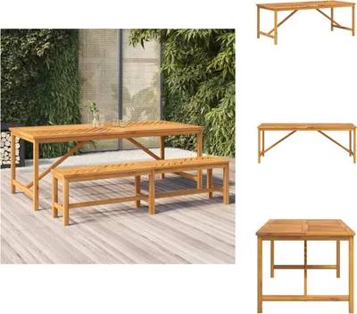 Zdjęcie produktu dla vidaXL Stół ogrodowy 200x90x74 cm z litego drewna akacjowego - Stoły ogrodowe