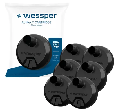Aktivkohle-Filter für Wasserflasche, 6 Stück, BPA-frei