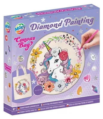 Produktbild von Eine kreative Bastelgruppe dekoriert Ihre eigene Tasche für Diamantmalerei